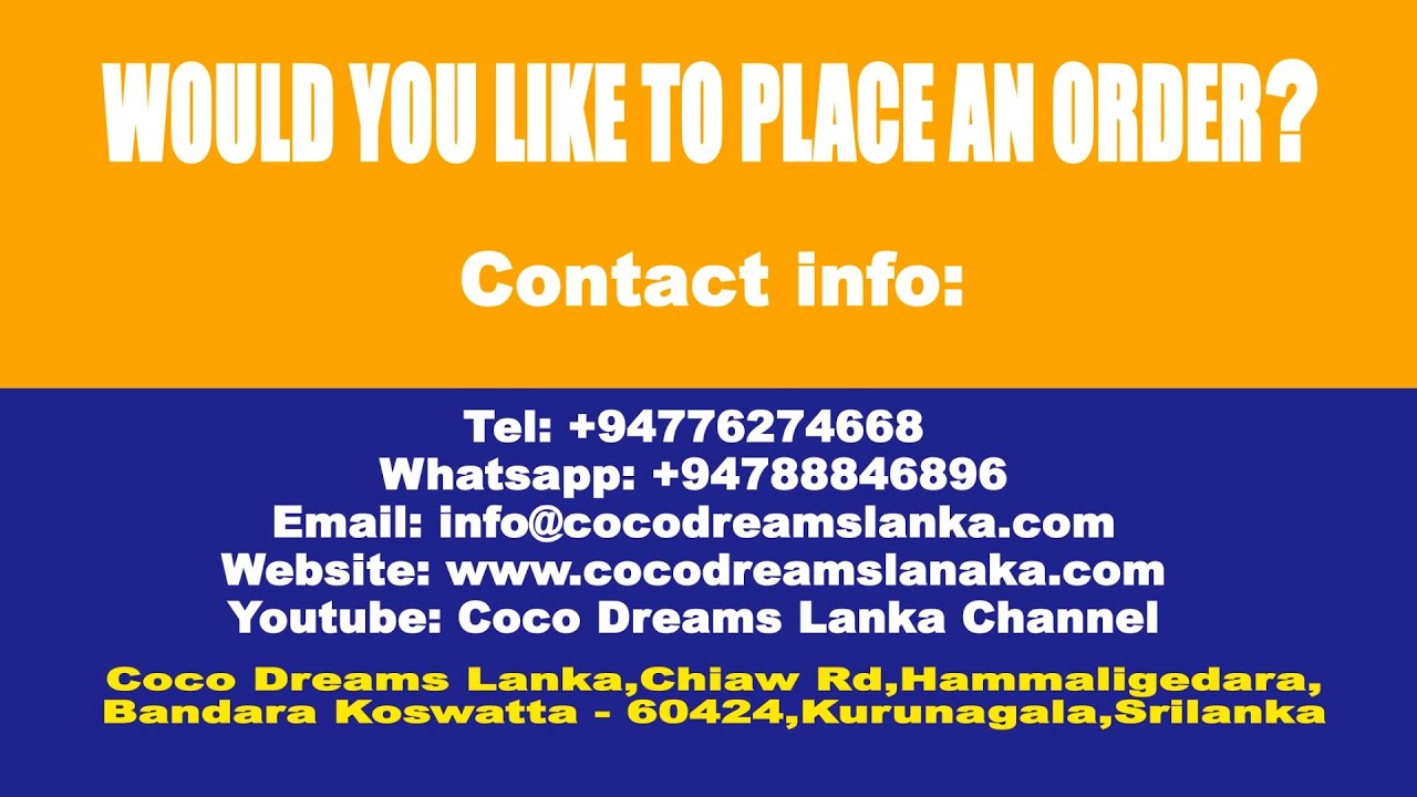 Coco Dreams Lanka Machine World Wide India Indonesia 2023