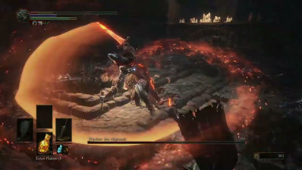 Black Knight Greatsword vs Abyss Watchers #darksouls3