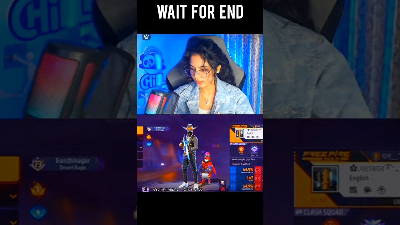PRO CUTE GIRL STREAMER 🥰 REACTION  ON MY FF ID 😎 