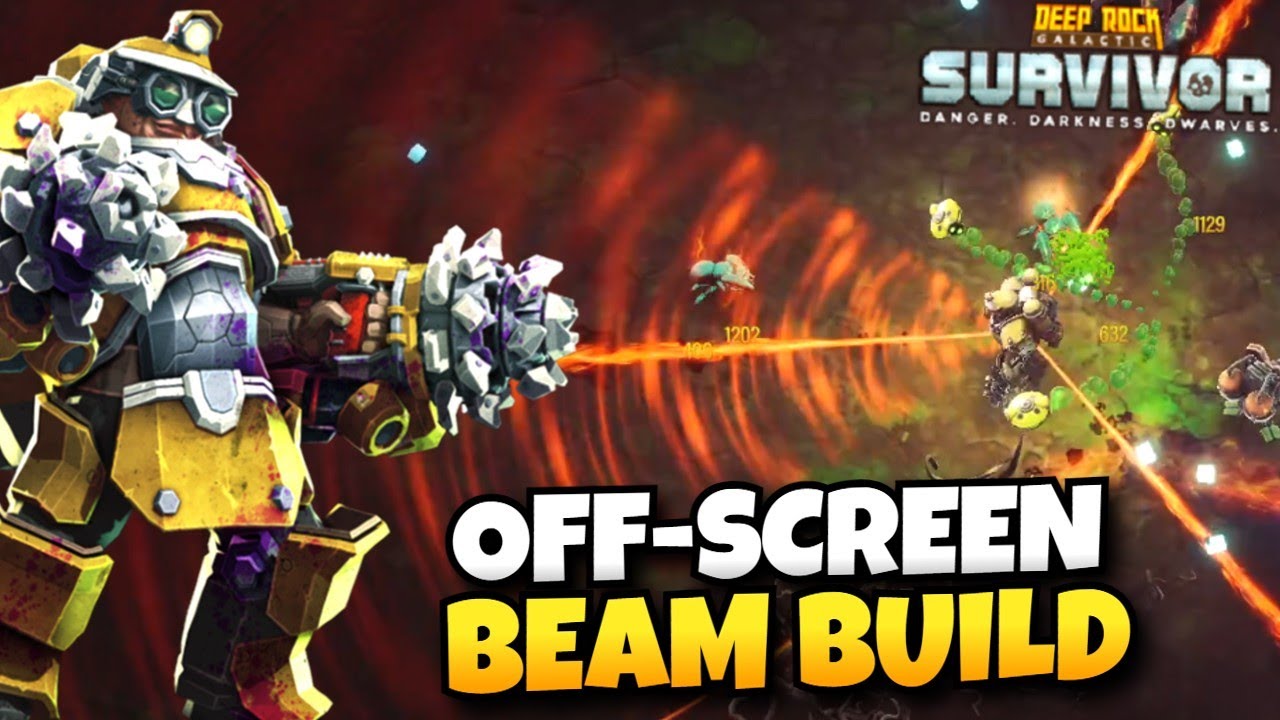 Long Beams Delete Bosses Off-Screen | Deep Rock Galactic: Survivor
