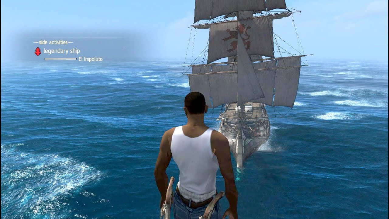 CJ Board & defeat El Impoluto Legendary Ship Easily (Mod) AC Black Flag