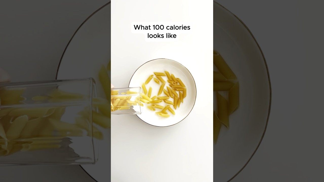 What 100 Calories of Pasta Looks Like! #caloriedeficit #caloriecounting #calories #diet #weightloss