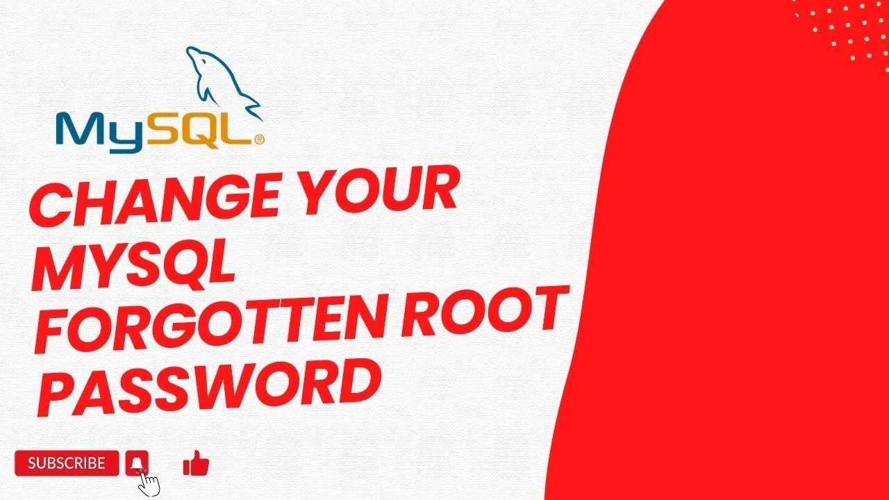 MySQL Forgotten Root password reset