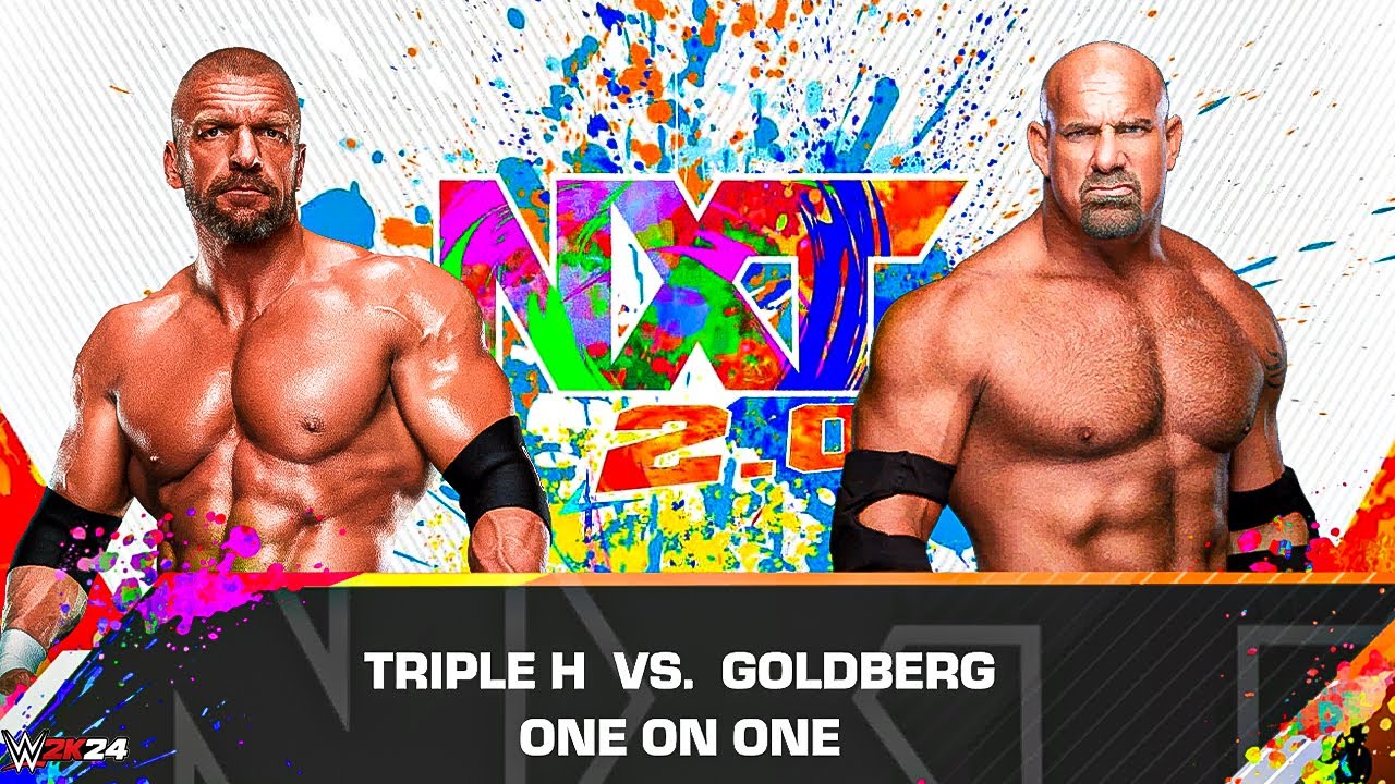 Triple H vs Goldberg – One on One | WWE 2K24 NXT 2.0 Full Match Highlights