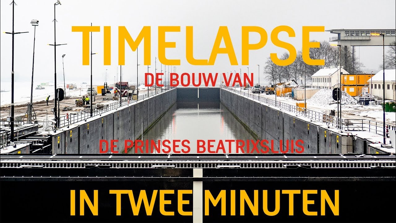 Timelapse | Bouw derde kolk Prinses Beatrixsluis