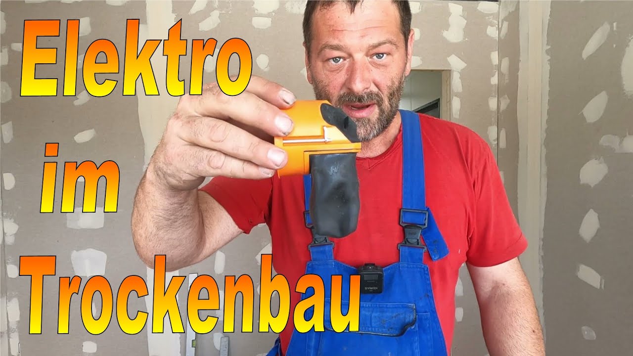 Elektroinstallation im Trockenbau 👍Hohlwanddosen montieren