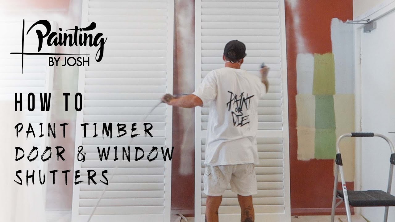 HOW TO PAINT TIMBER DOOR & WINDOW SHUTTERS