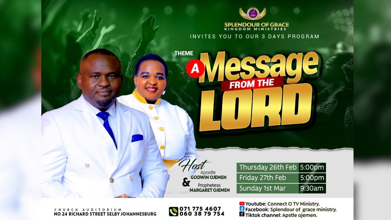 A Message From The Lord | Day 2 | Apostle Godwin Ojemen | 27. Feb 2026