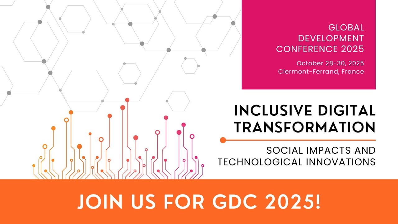 Join us for the Global Development Conference 2025 in Clermont-Ferrand, France!