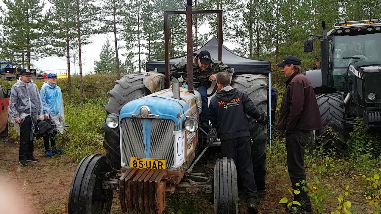 Sammin mäkikisa 7.9.2019 Fordson Major tehonmittaus, Ville Ranta