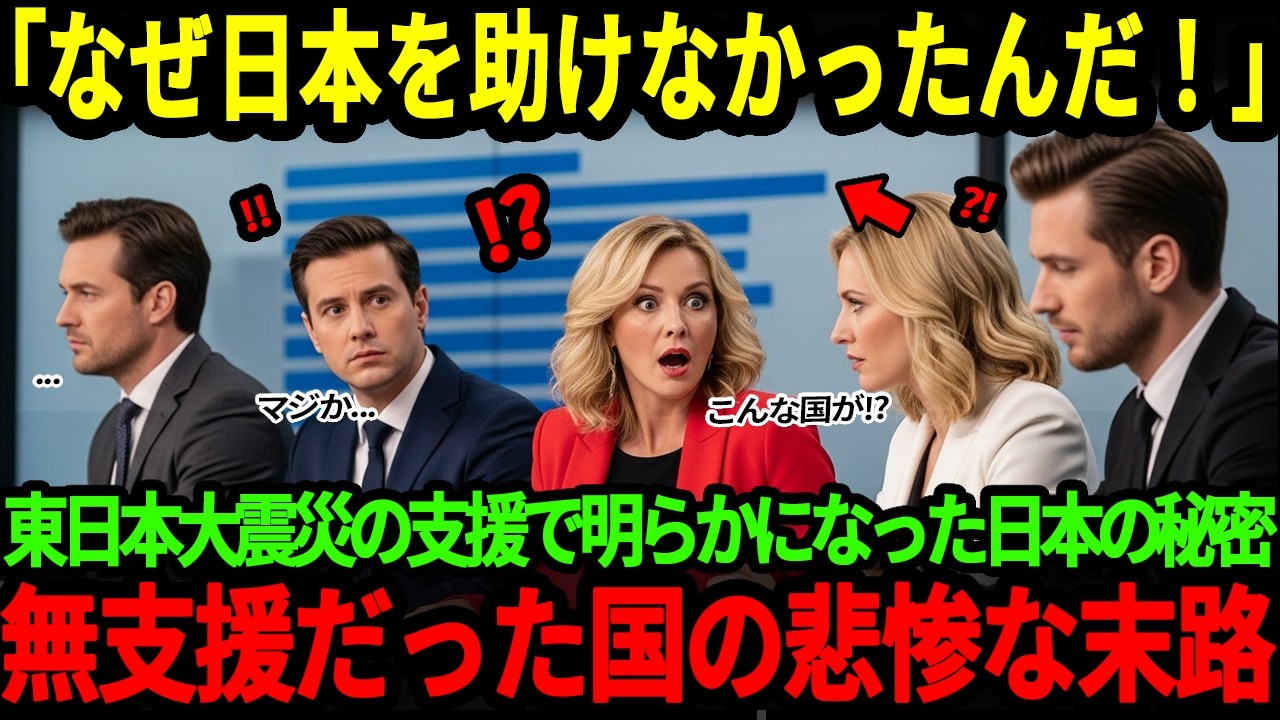 【海外の反応】「なぜあの時、日本を助けなかった...」東日本大震災で各国の支援の差が明らかに！その選択が分けた運命に全世界が戦慄した理由