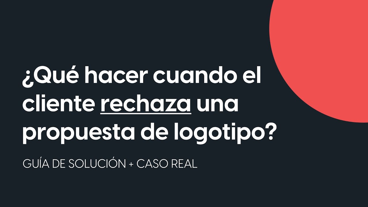 Qué hacer cuando el cliente rechaza una propuesta de logotipo | GUÍA de diseño de logotipo | En vivo