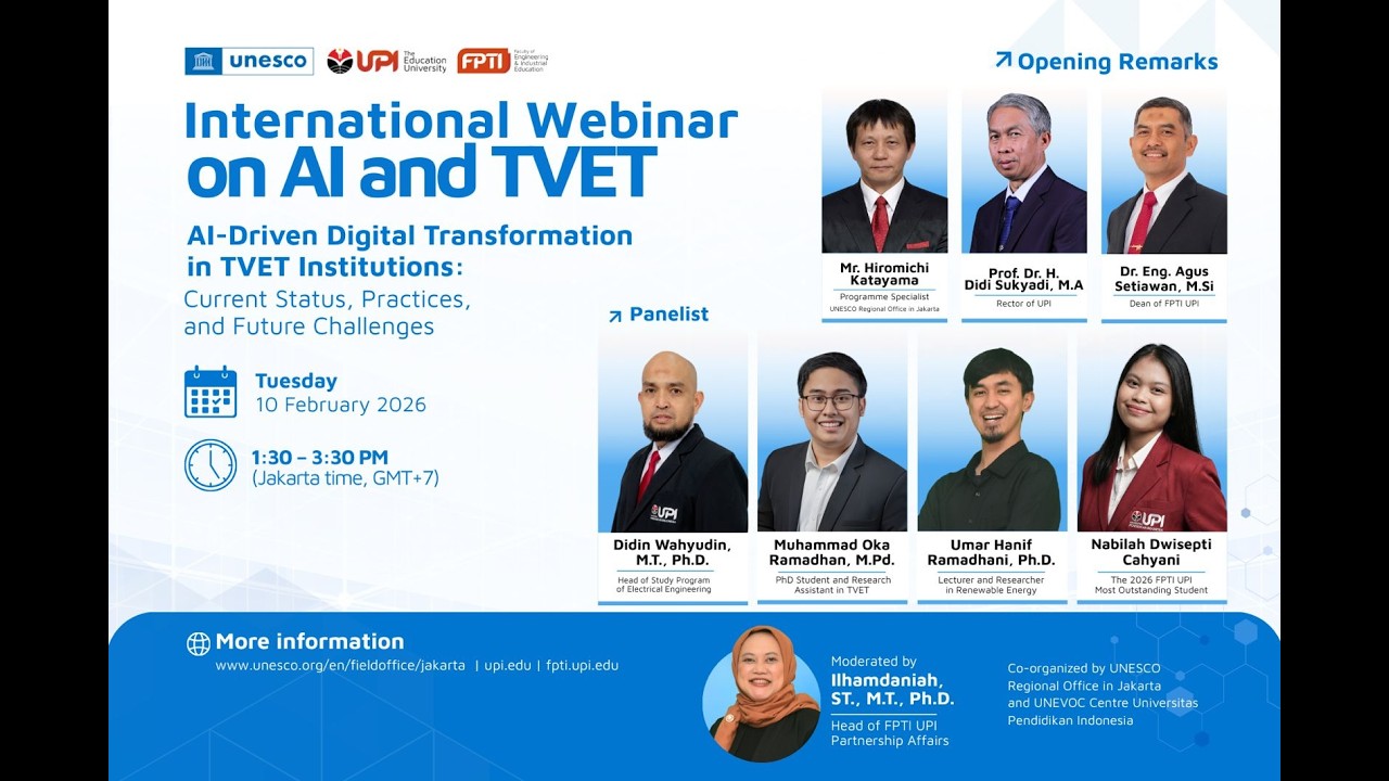 International Webinar On AI and TVET
