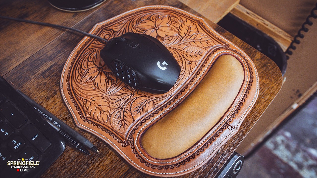 Crafting a Leather Mousepad - Chrome Tan Leather