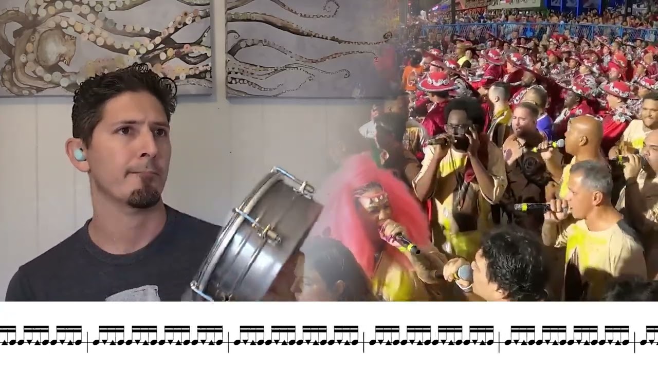 Viradouro 2023 Tamborim com Partitura