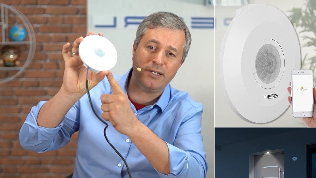 Détecteur de mouvement PIR connecté 360° Luminea Home Control [PEARLTV.FR]