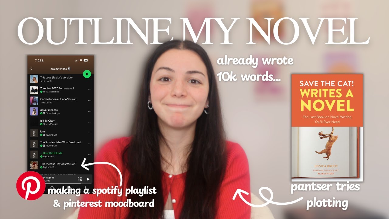 ✍🏻 OUTLINE MY NOVEL WITH ME (after already writing 10k words) | writing vlog