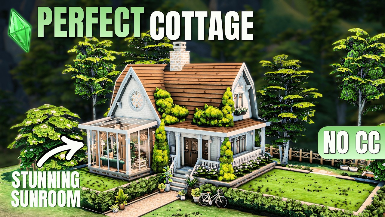 The Sims 4 | Cozy Family Cottage 🌿 Warm & Storytelling Home (Speed Build)