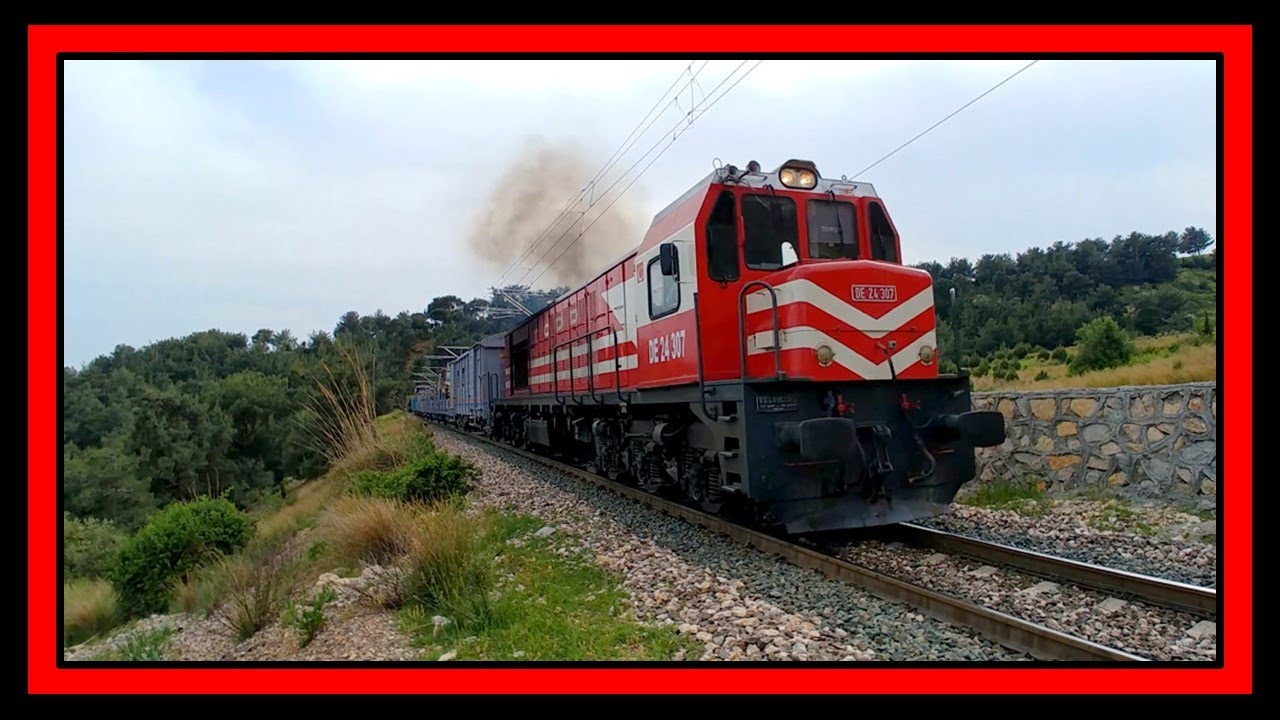 Askeri Tren; DE24307 & DE24381 Nolu Lokonun Muhteşem Motor Sesi Toros Dağlarında Yankılanıyor!