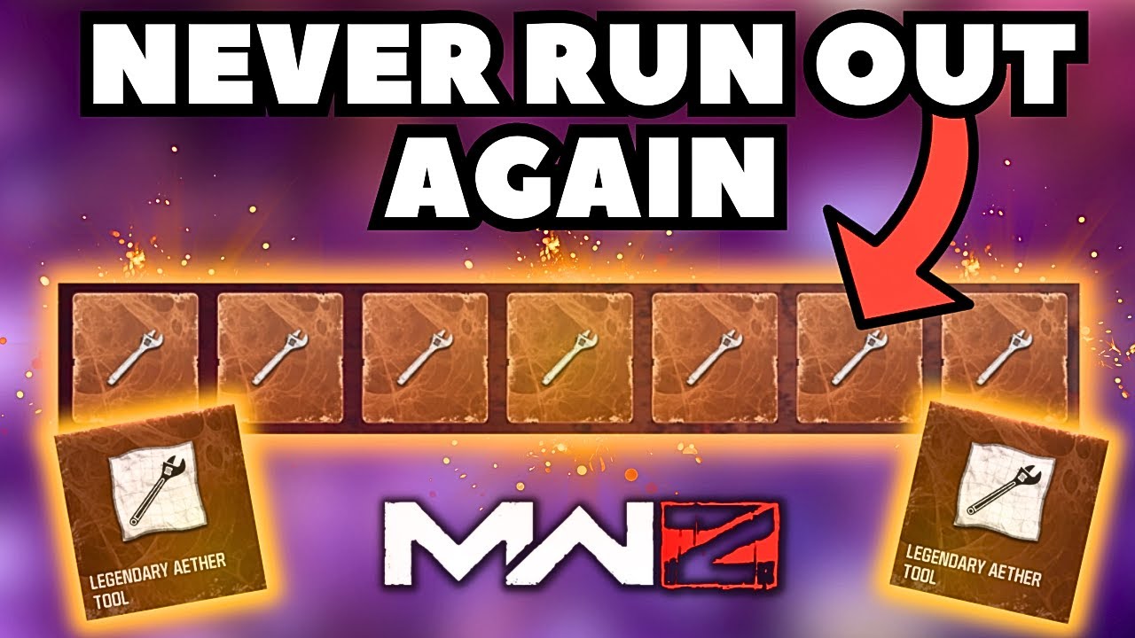 Never Run Out of Legendary Aether Tools Again in MW3 Zombies