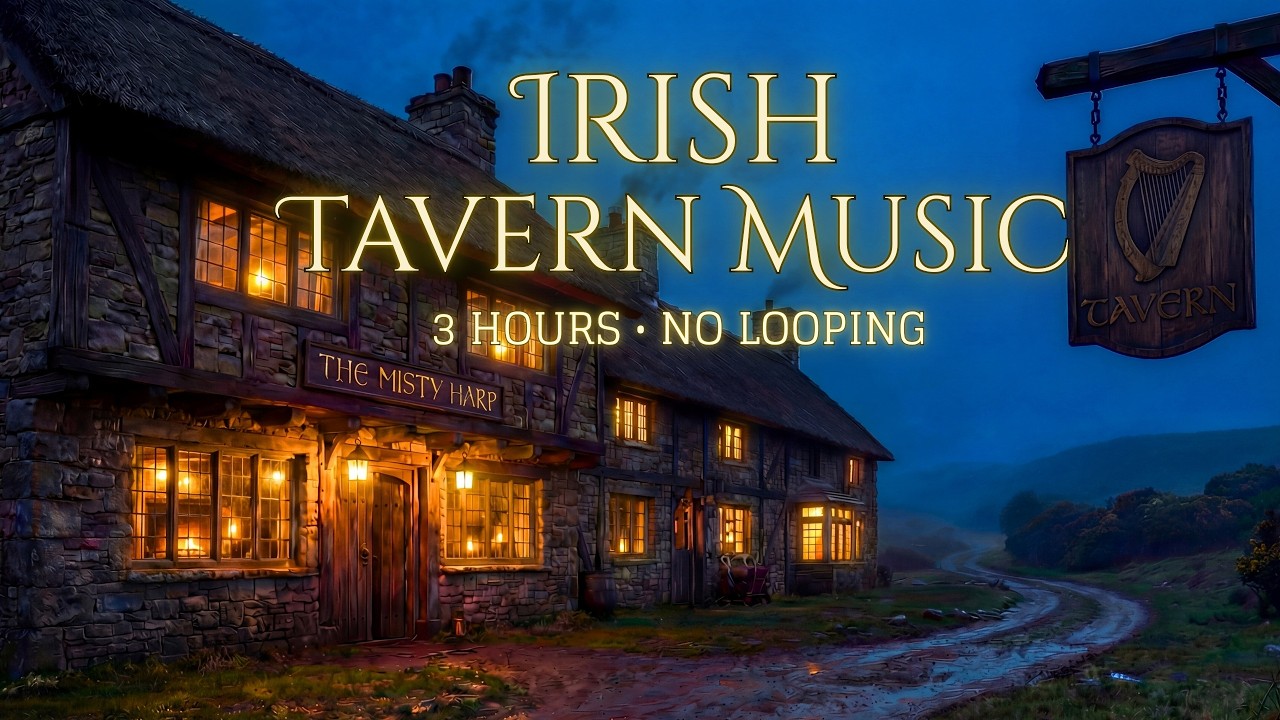 3 Hours of Irish Tavern Music | Cozy Celtic Ambiance for Focus and Relaxation