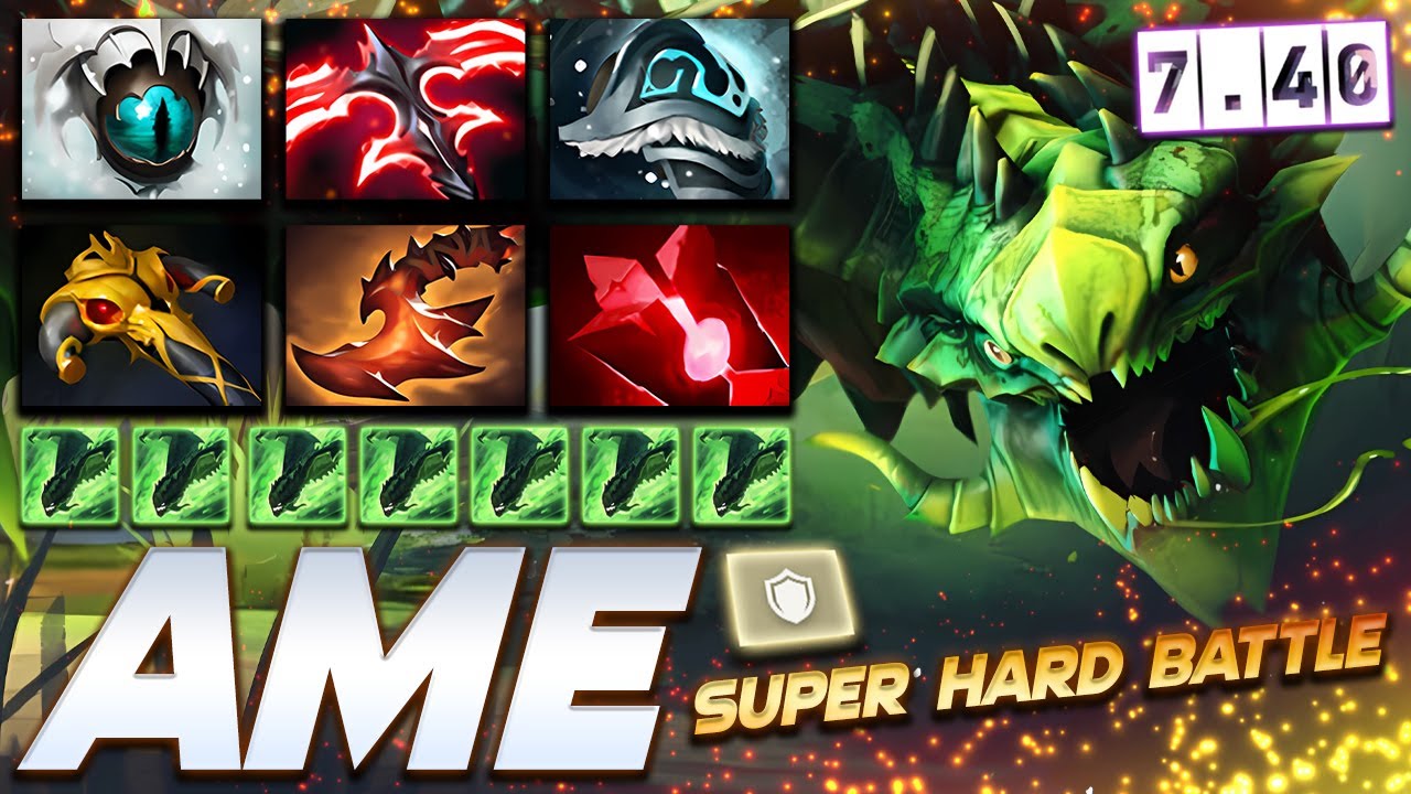 [7.40] Ame Viper Super Hard Battle - Dota 2 Pro Gameplay [Watch & Learn]