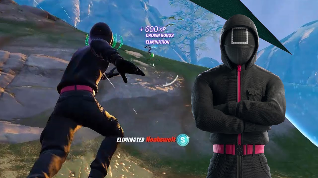 Fortnite SOLO WIN with New squid game skin gameplay 