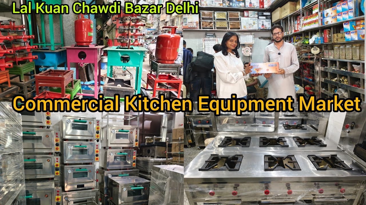 Commercial Kitchen Equipment Market | Lal Kuan Chawdi Bazar Delhi , Laxmi tevar vlogger  