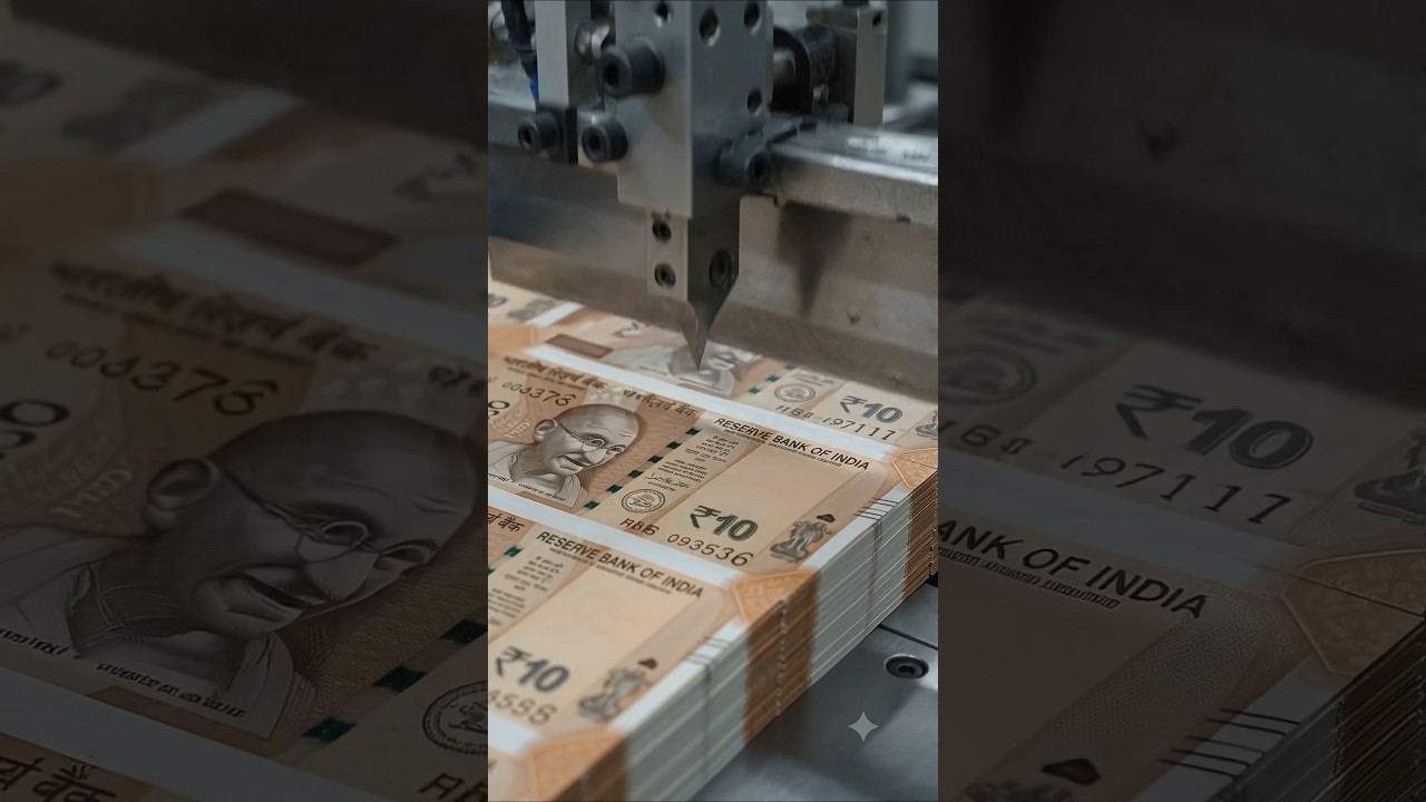How ₹10 Notes Are Made in Factory | Indian Currency Printing Process 💵 #Currency #Factory #India
