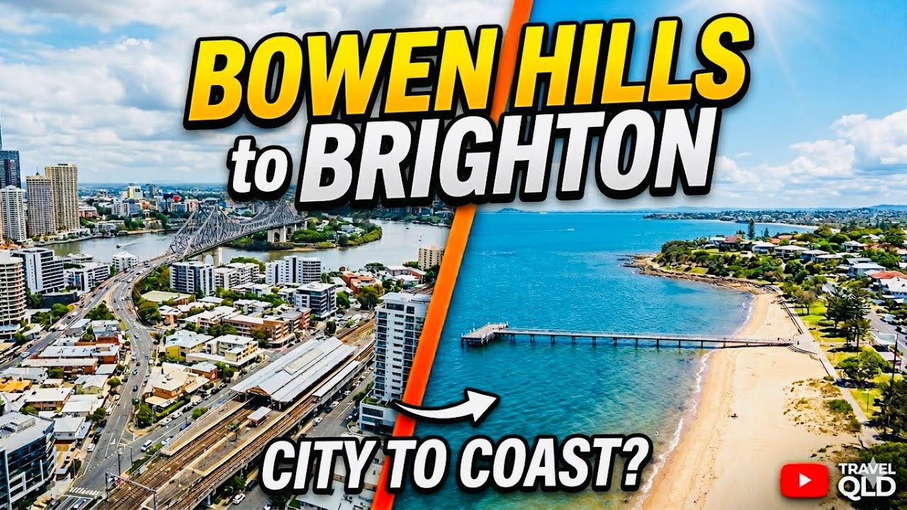 Bowen Hills to Brighton 4k drive 2023 || #brisbane #sandgate #queensland #australia  #victoria