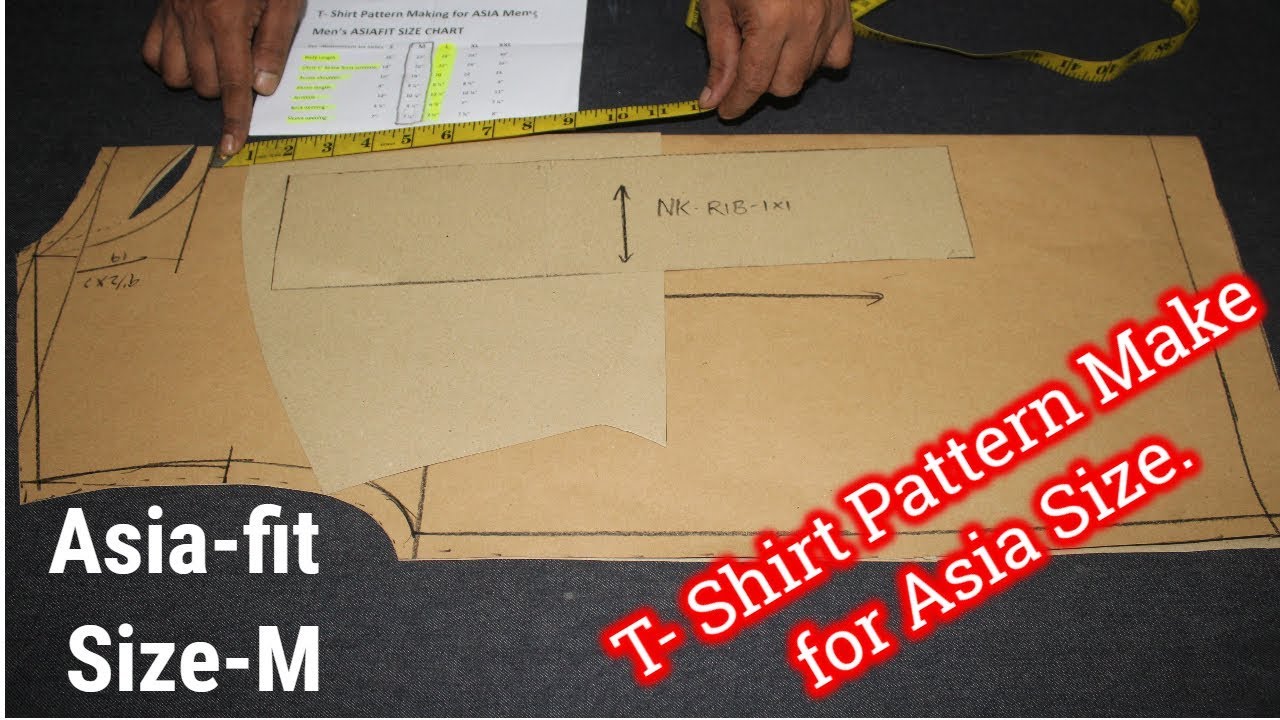 How to make T Shirt Pattern | t-shirt pattern making | Making a Pattern for a Graphic Tee @RMG pattern Making16