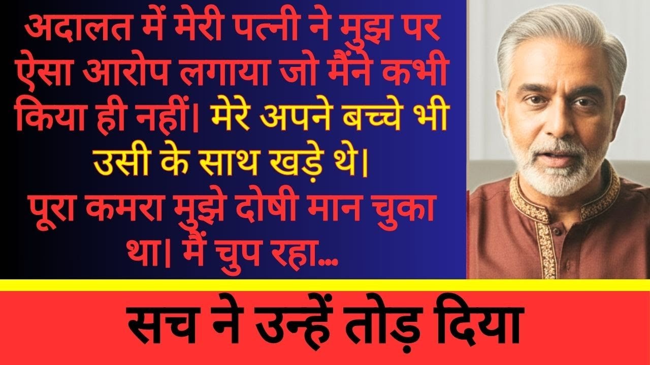 मेरी पत्नी ने अदालत में मेरे बारे में झूठ बोला — और मेरे बच्चे उसके पक्ष में खड़े रहे