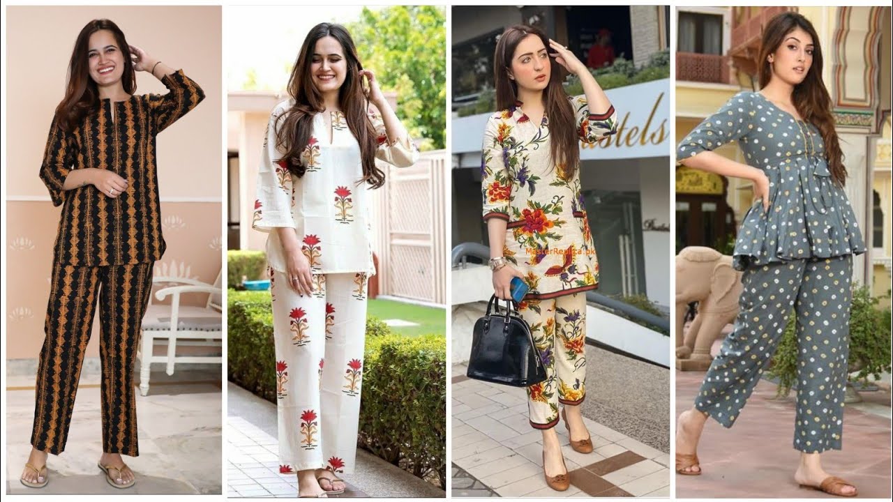 One Print Trouser Shirts Designs Ideas Collection Trendi-Wear