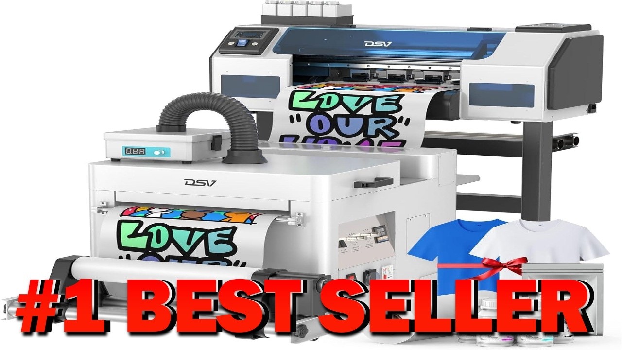 Dual XP600 Print Heads DTF Printer with Shaker & Purifier A3 Plus - B0G1GLXRZ1