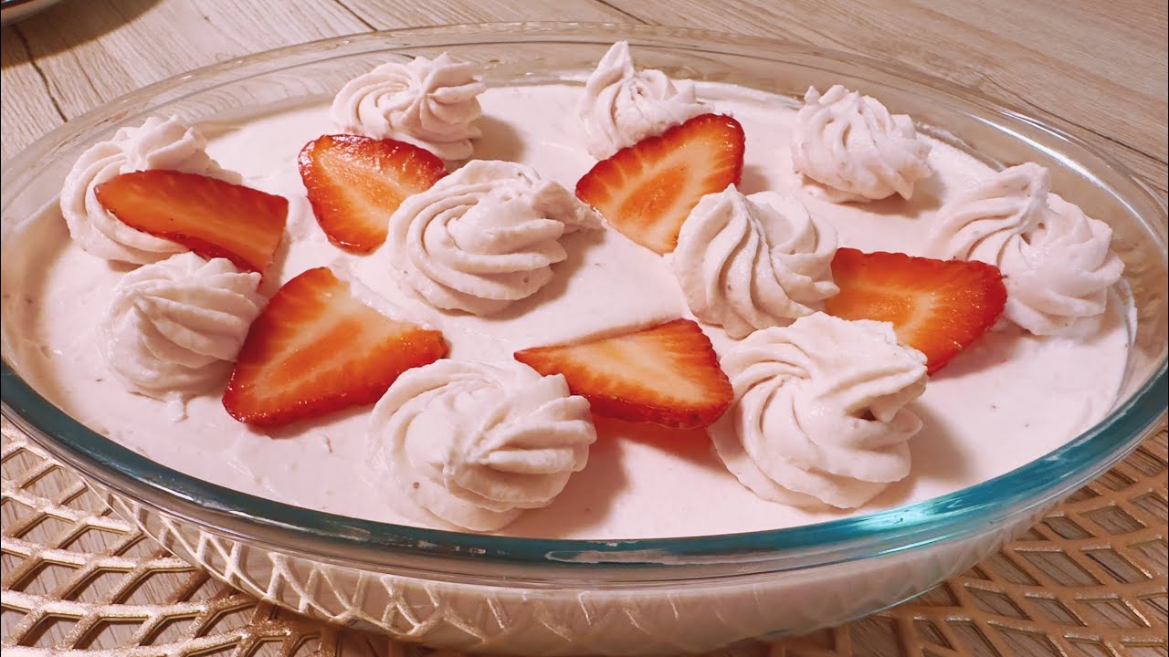 Pure Strawberry Bliss#strawberry #dessert #summerdessert #refreshing #food #sweettooth #recipe #yum