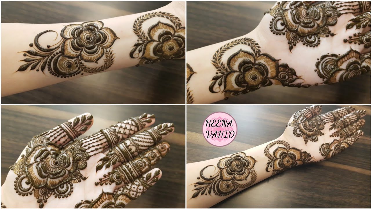 Eid Special Simple Rose henna design 2021 || Bakra Eid mehndi design | Heena Vahid.