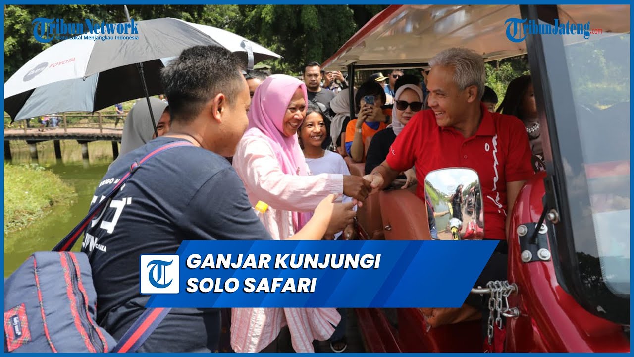 Kunjungi Solo Safari, Ganjar Dikerumuni Warga Minta Foto