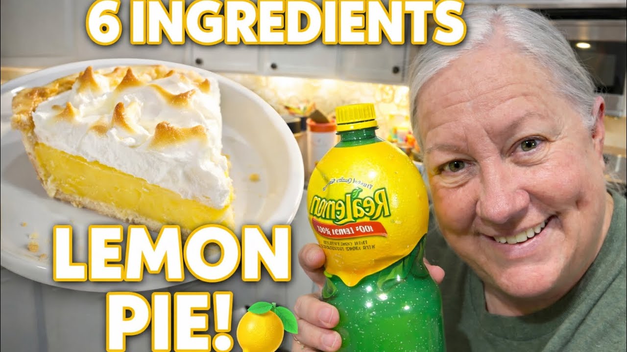 Самый простой лимонный пирог с меренгой (всего 6 ингредиентов!) 🍋