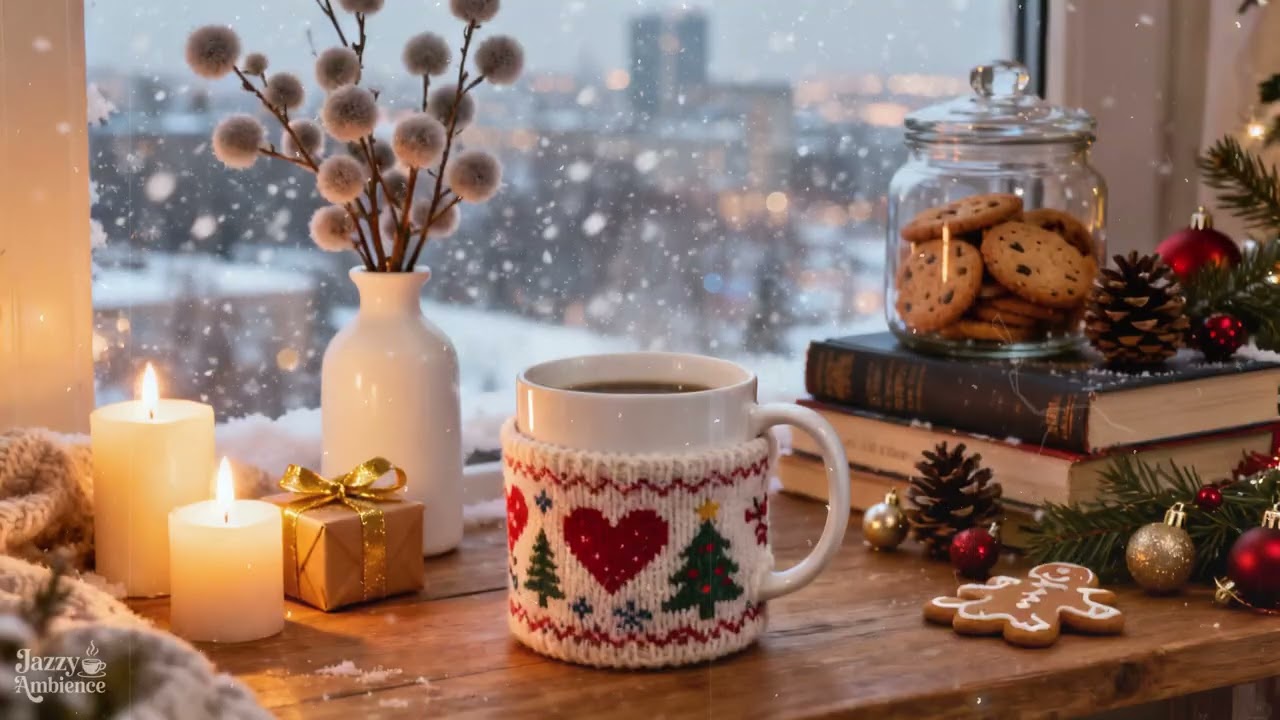 RELAXING MUSIC 🎶 Read Book, Study, Work 📚 Cozy Home ☕ Coffee Winter Ambience ❄️