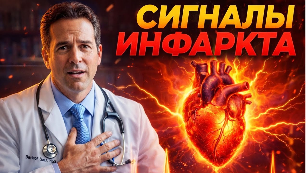 7 СИМПТОМОВ, КОТОРЫЕ ВАШЕ ТЕЛО ПОДАЁТ ПЕРЕД ИНФАРКТОМ СЕРДЦА