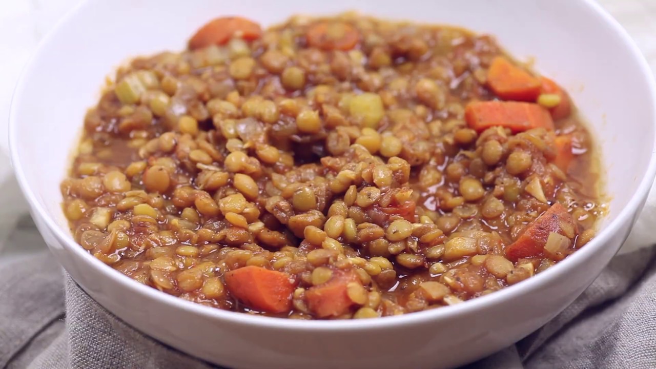 Hearty lentil soup