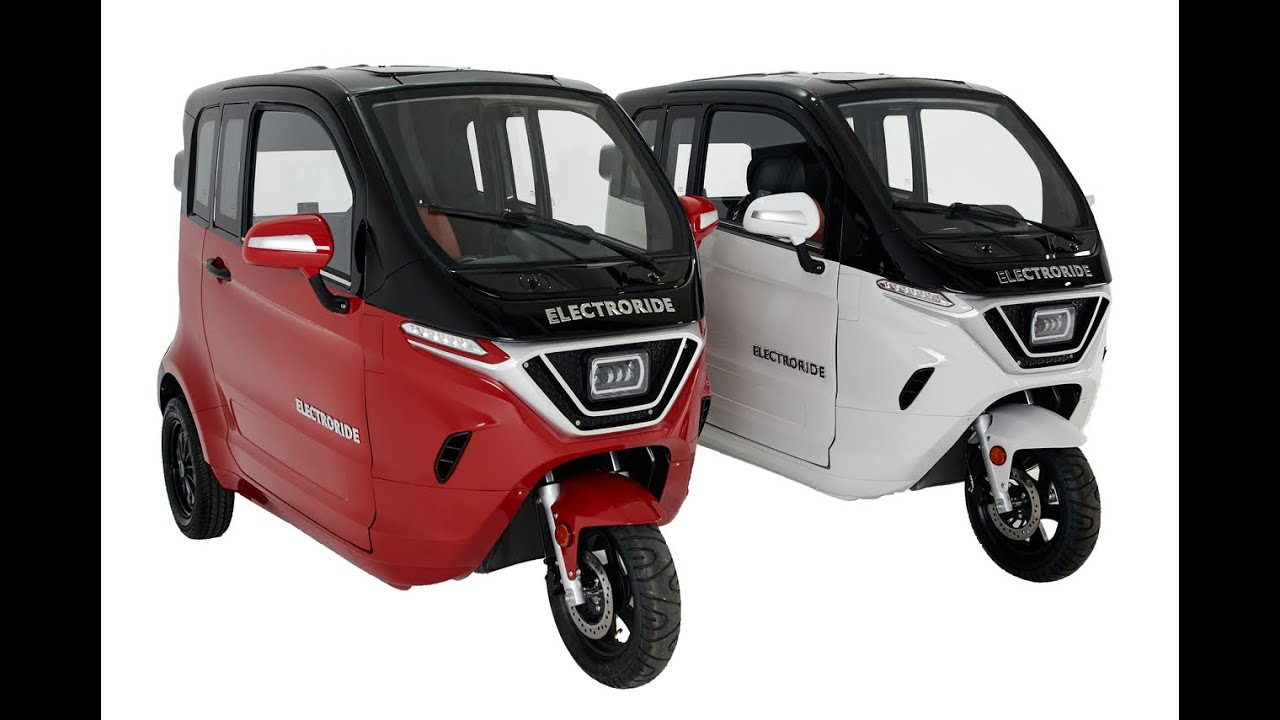ELECTRORIDE PIXI zabudowany skuter elektryczny DEMO || three-wheeled electric scooter