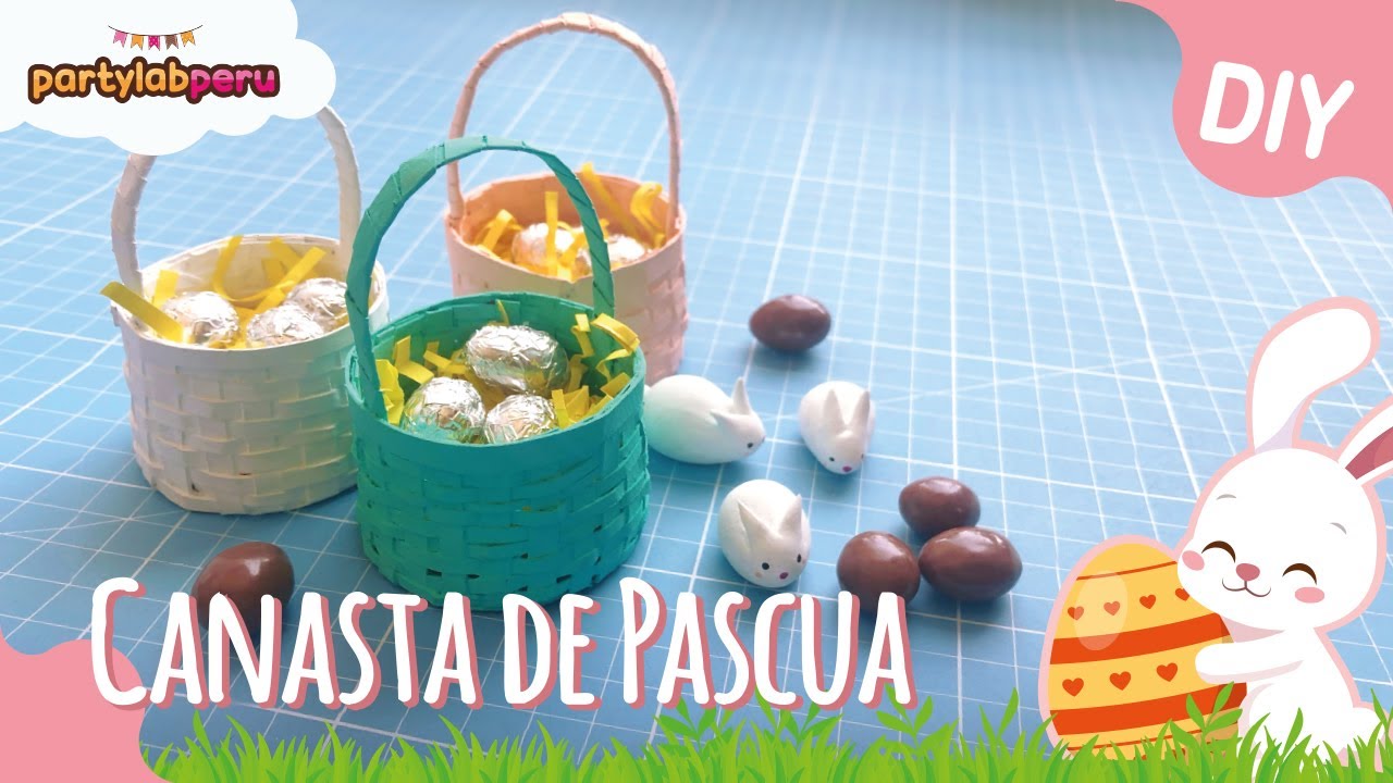 Canasta de Pascua para chocolates  #SemanaSanta ૮꒰ ˶• ༝ •˶꒱ა