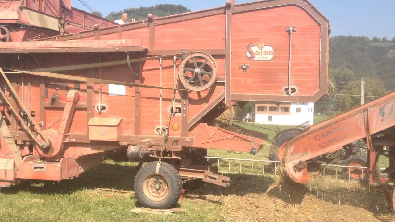 Trebbiatura grano  - San Michele Mondovì, fraz. Gatta