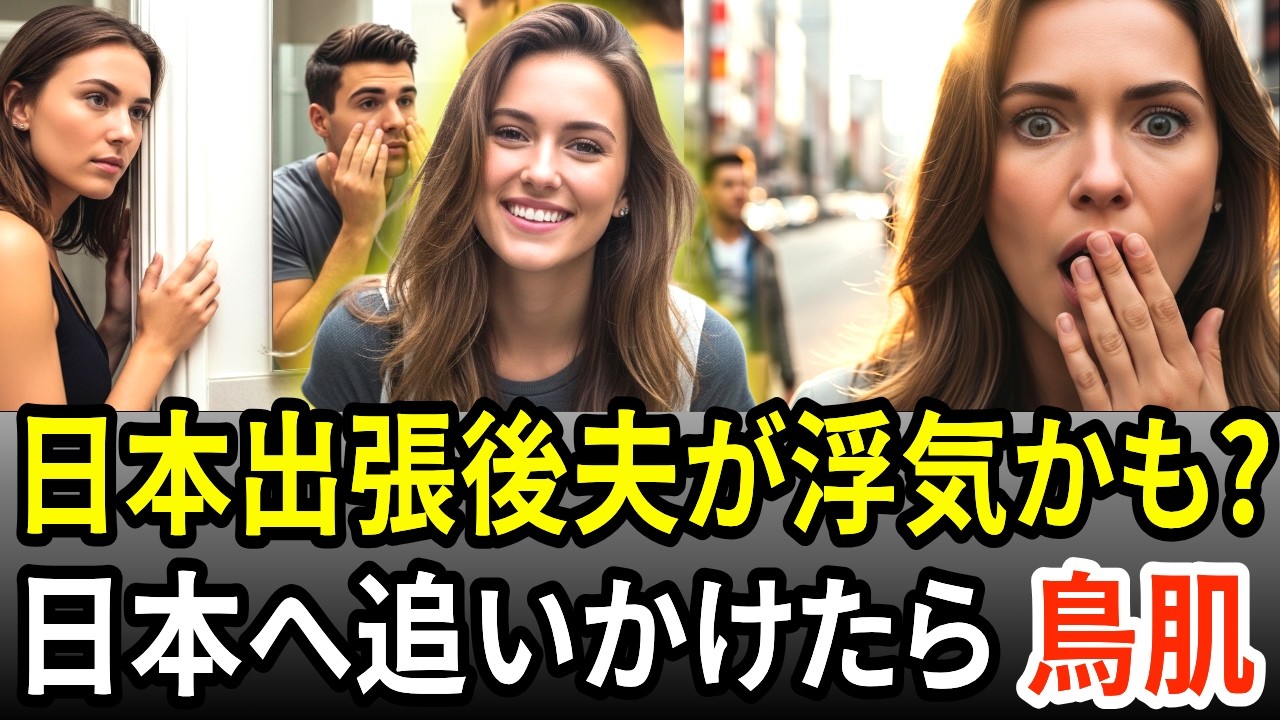 日本出張から帰ってきた夫が浮気したかも。何度も出張に行くようになってから明らかに変わった怪しい姿に日本へ追いかけて確認してみたら鳥肌！
