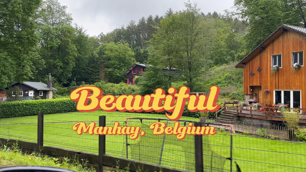 Manhay -Belgium - Driving through Beautiful Village in Belgium - With Relaxing Music - 4K - 2024