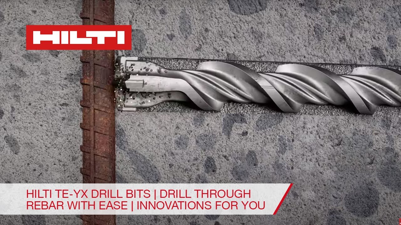 Hilti TE-YX Drill Bits | Drill through rebar with ease | Innovations For You