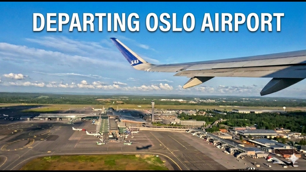 Takeoff from Oslo Airport
