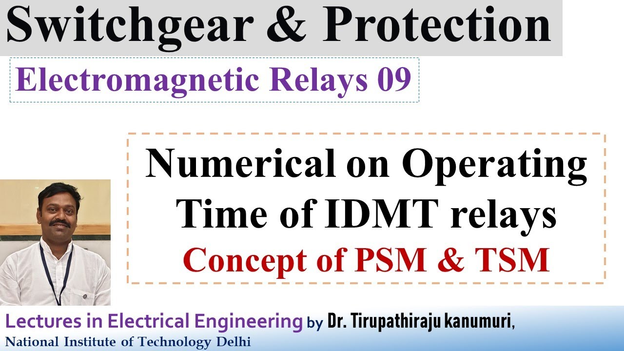 SGP309 Numerical on Operating Time of IDMT relays