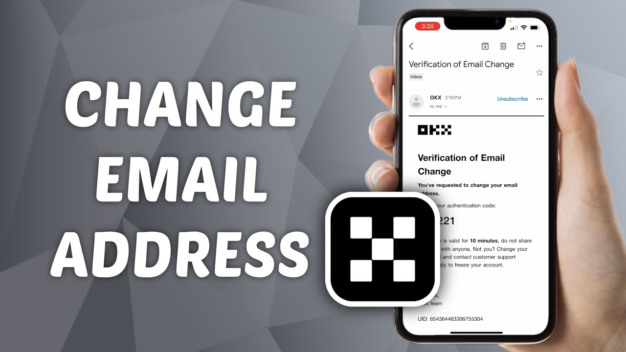 Как изменить адрес электронной почты в OKX